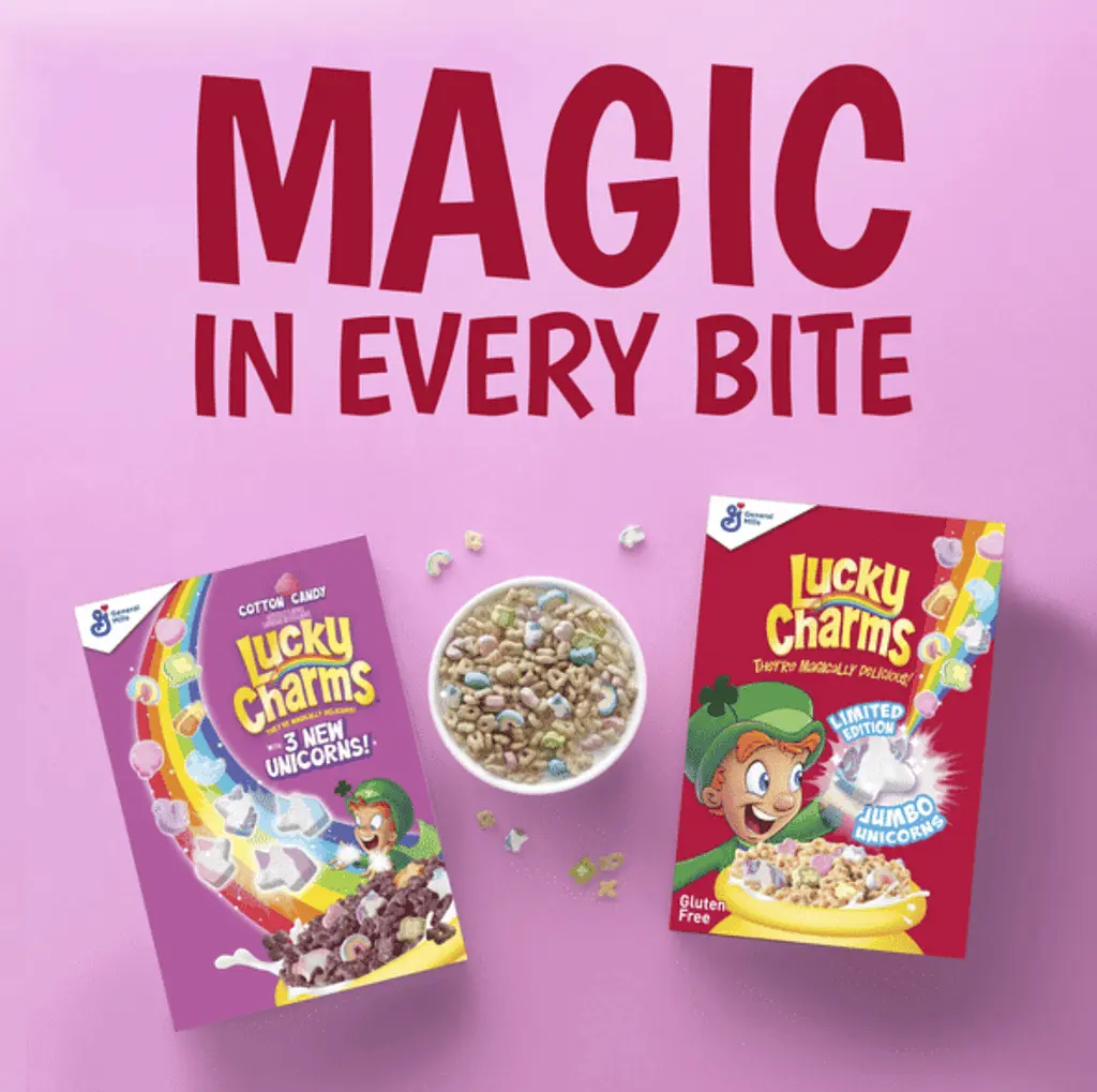 Сухий сніданок General Mills Lucky Charms Unicorn Cotton Candy Family Size 527г - фото 6