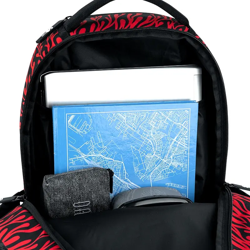 Рюкзак GoPack Teens 135M-4 Чорно-червоний (GO26-135M-4) - фото 12