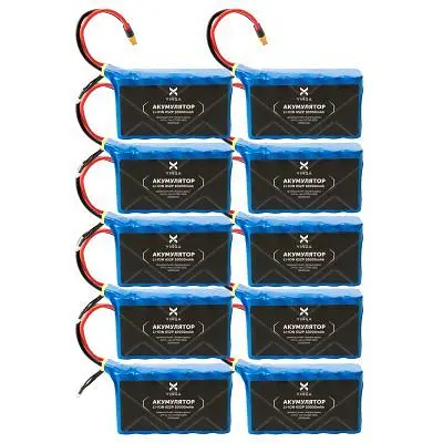 Акумуляторний блок Vinga Li-Ion 6S2P 10000 mAh коробка 10 шт (JHY Li-Ion 21700 5000 mAh) (V6S2P-10PCS-10000 mAh) - фото 2