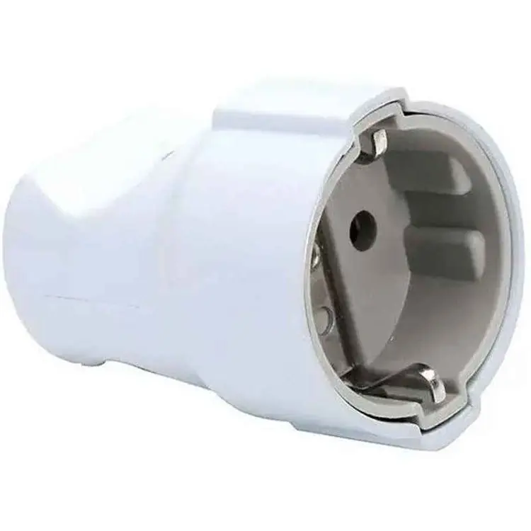 Гніздо DE-PA штепсельне із заземл. (Біле) 11102 WHITE