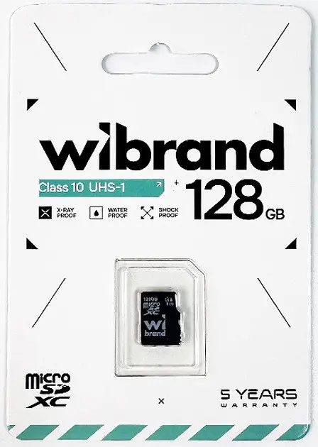 Карта пам'яті Wibrand 128Gb microSDXC (UHS-1) class 10 (WICDHU1/128GB) - фото 4