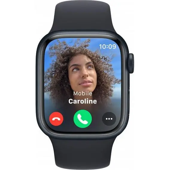 Смарт-годинник Apple Watch Series 9 GPS 45 mm Midnight Aluminum Case w. Midnight Sport Band-S/M (MR993) - фото 6