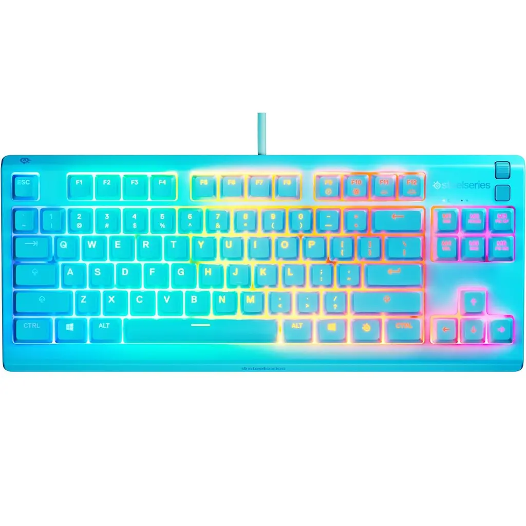 Клавіатура ігрова SteelSeries Apex 3 TKL UA Aqua (64933) - фото 4