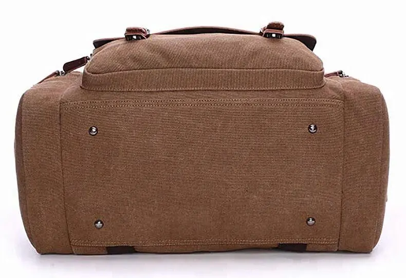 Дорожня сумка текстильна з кишенею 20193 Vintage коричнева - фото 9
