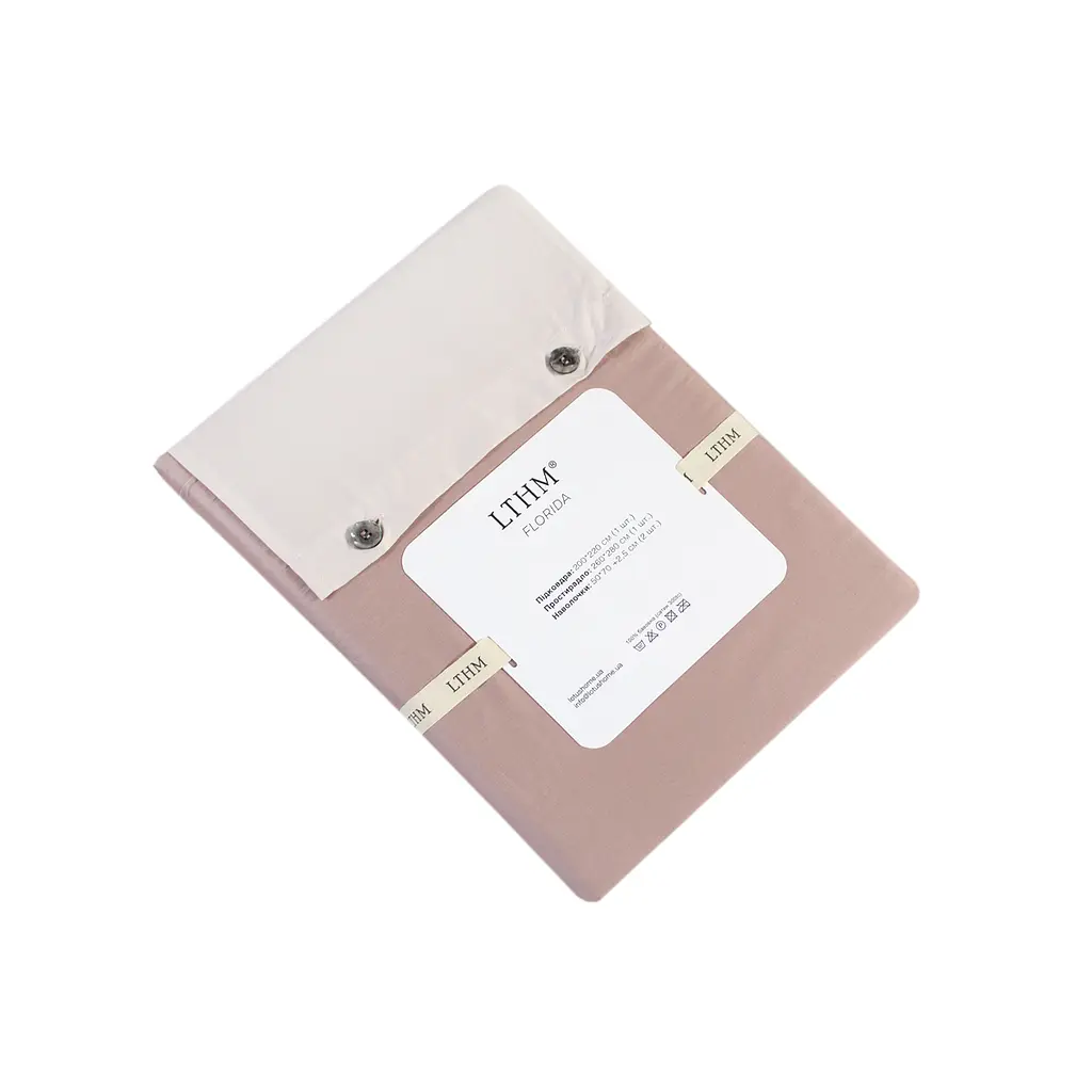 Постельное белье сатин premium 300ТС Lotus Home - Florida пудра евро - фото 7