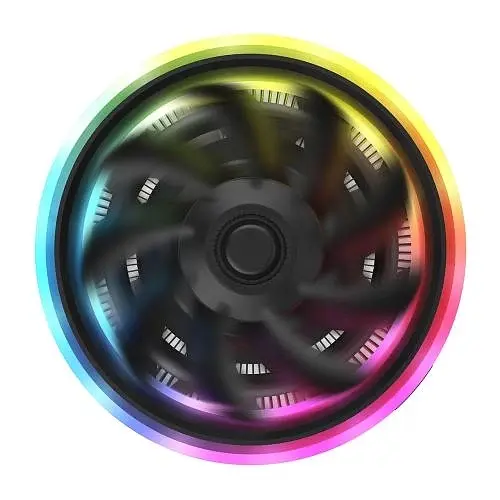Кулер для процесора Shadow, Black, алюміній/мідь, 1x100 мм LED darkFlash teh0027833 - фото 2