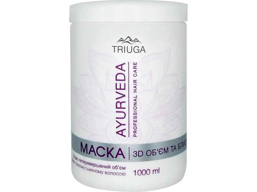 Маска для волосся Triuga Ayurveda 1л 3D Об'єм і блиск