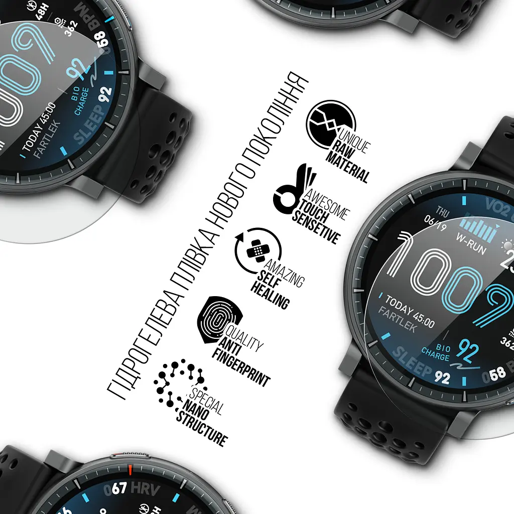 Гідрогелева плівка на годинники Amazfit Watch Active Max ArmorStandart захисна плівка для смарт годинників прозора (ARM90848) - фото 2