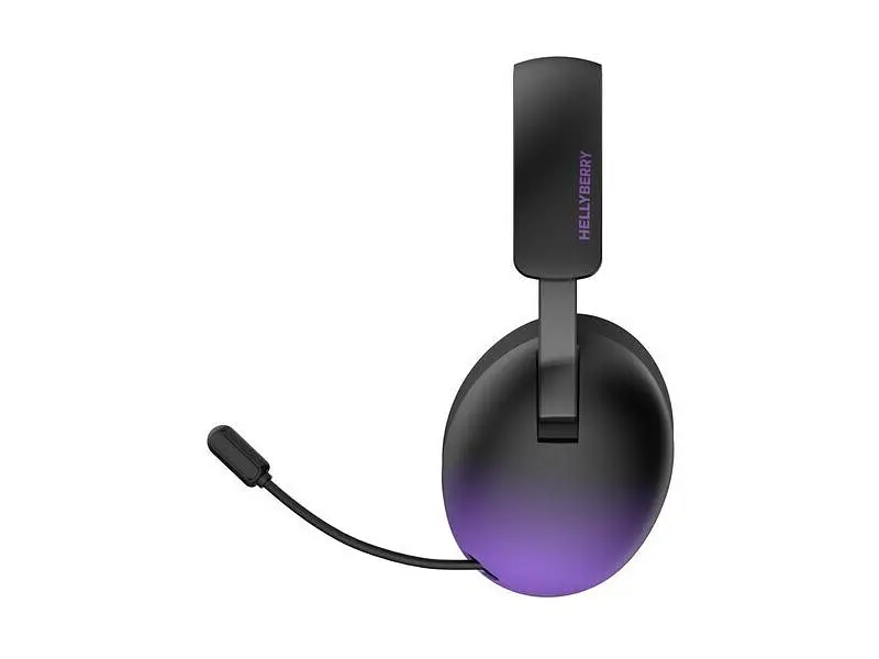 Навушники з мікрофоном Hator Hellyberry HH30 PRO Wireless Black/Violet (8721325992529) - фото 3