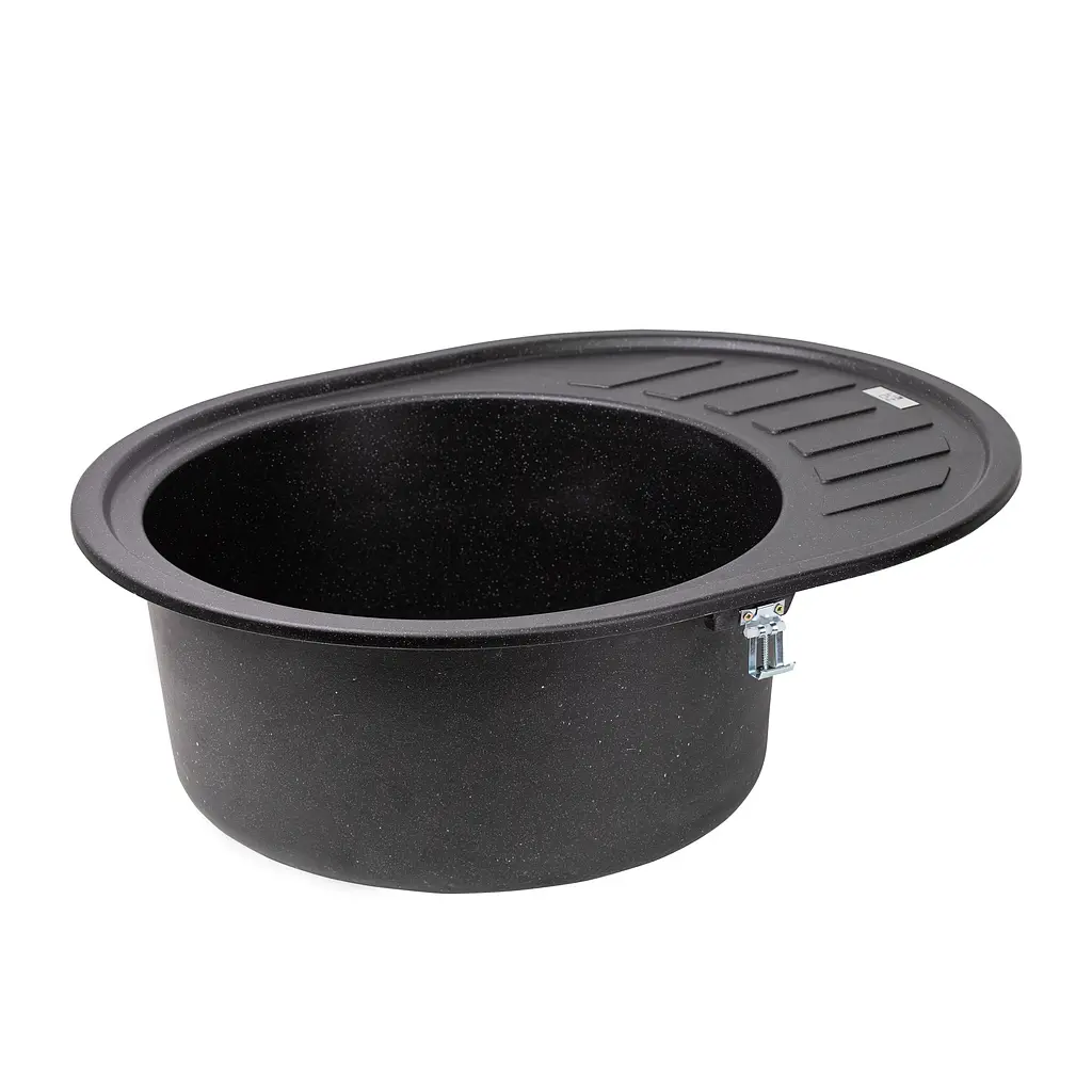 Кухонна мийка Lidz 620x500/200 BLM-14 (LIDZBLM14620500200), Чорний - фото 4