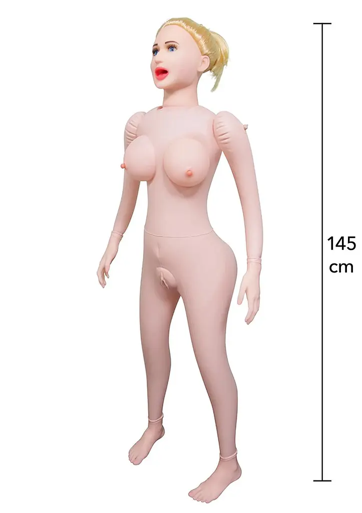 Секс-лялька Hidden Desire Fuck Dolls Lola, 160 см (тілесний) - фото 2