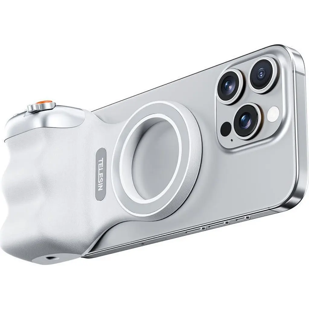 Тримач для смартфона Telesin Fun Shot Magnetic Grip White (P5-MP-001WH) [159883] - фото 3