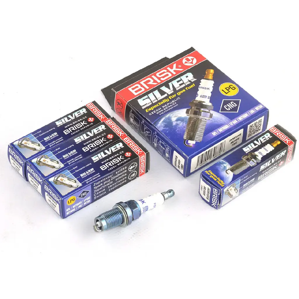 Свічка запалювання Brisk Silver DR15YS.4K Зазор 0.8 мм Ключ 16 під ГБО (2110-2170) 16-ти клапанну - фото 2