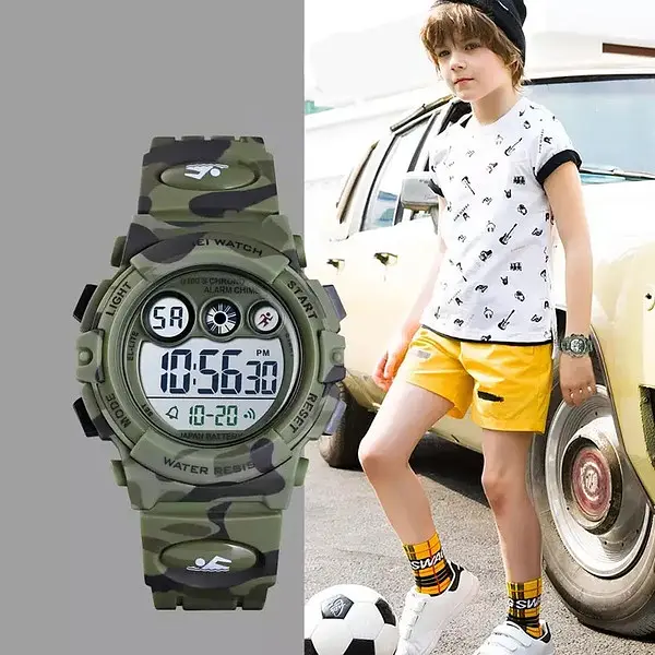 Наручний годинник чоловічий Skmei Kids KamoGreen (2833) - фото 3