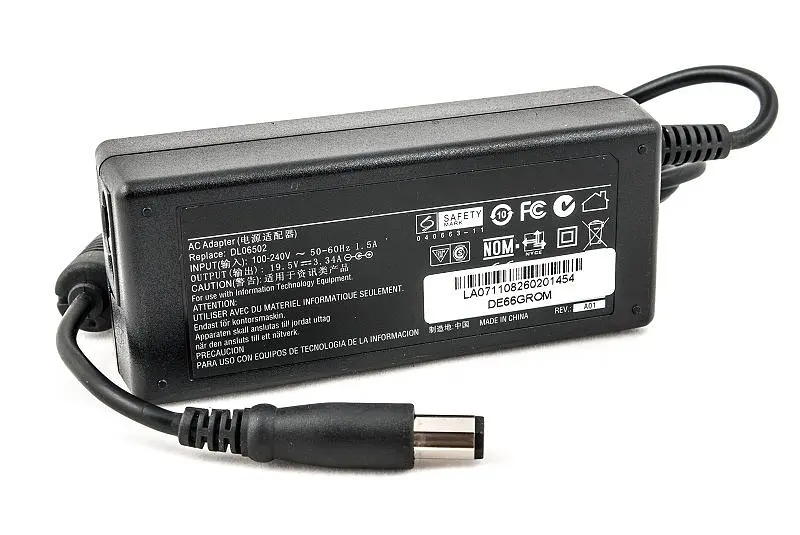 Блок живлення для ноутбуків PowerPlant DELL 220V, 19.5V 65W 3.34A (7.4*5.0) (DE65GROM)