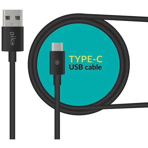 Кабель Piko CB-UT12 USB Type-C 2м Black - фото 2