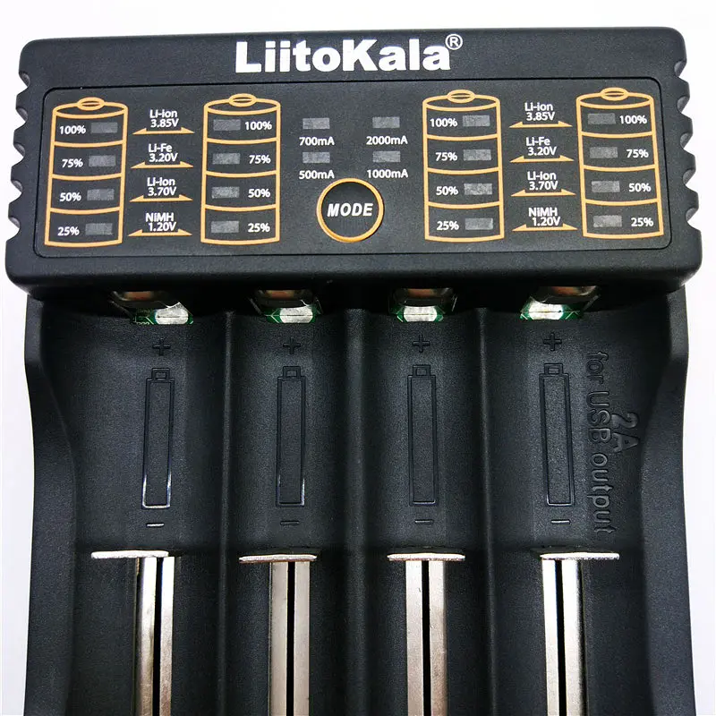 Зарядний пристрій LiitoKala Lii-402, 4x(Lion/NiMH/NiCd), Power Bank function - фото 6
