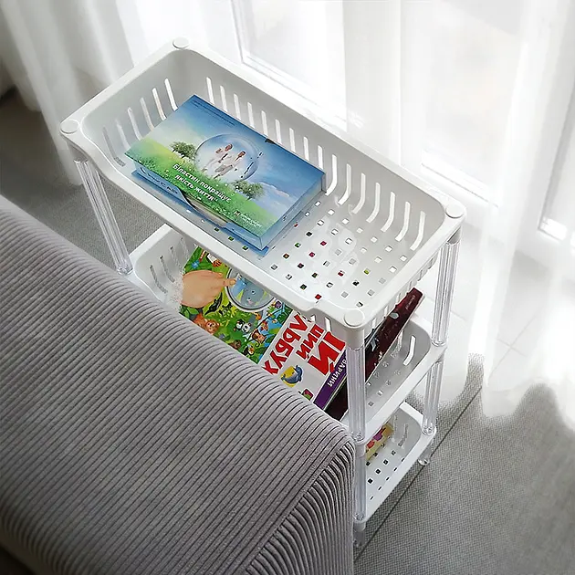 Етажерка трьохрівнева MVM, біла (FH-05 WHITE) - фото 3