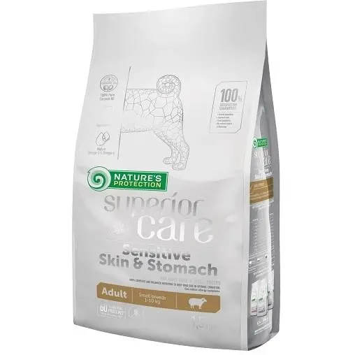 Сухой корм для собак малых пород с чувствительным пищеварением Nature's Protection Superior Care 1.5 кг - фото 3