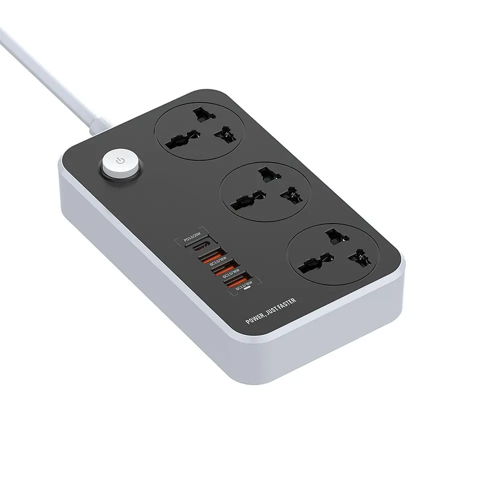 Сетевой фильтр-удлинитель ColorWay 3 розетки / 4 USB 2 м Black (CW-CHU34PDB) - фото 4