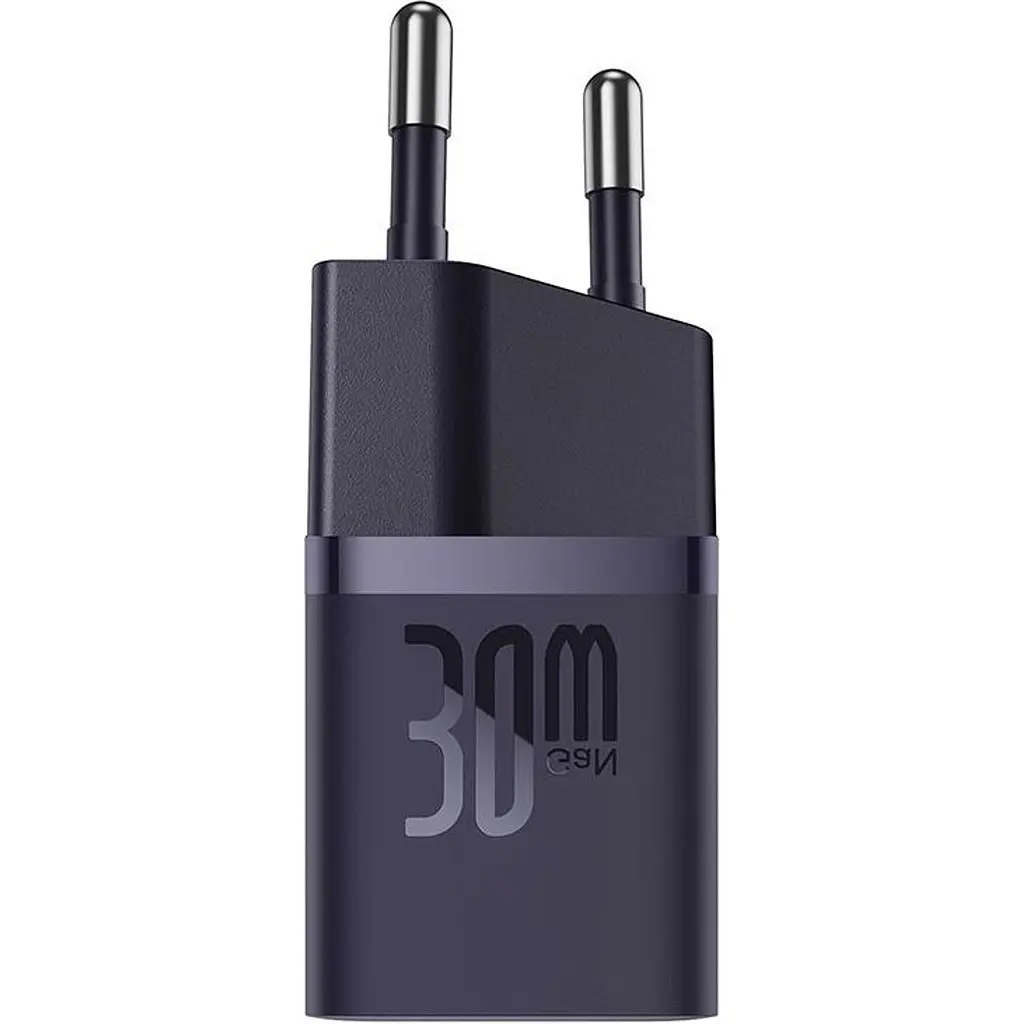 Мережевий зарядний пристрій Baseus GaN5 Fast Charger (mini) 1C 30W Purple (CCGN070705) [96291] - фото 2