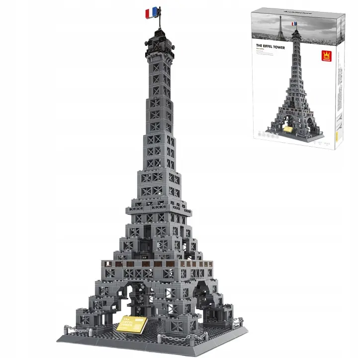 Конструктор Ейфелева вежа Wange 3D Архітектура The Eiffel Tower 5217 Париж 3Д, 978 деталей - фото 6