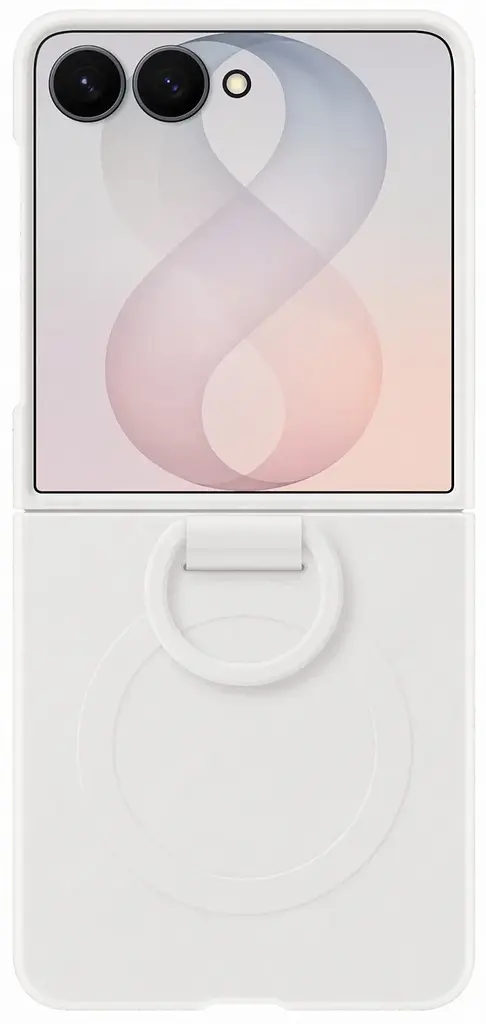 Чохол Samsung Flip 8 Silicone Ring Magnet Case EF-EF776CWEGUA White (7292254) - фото 3