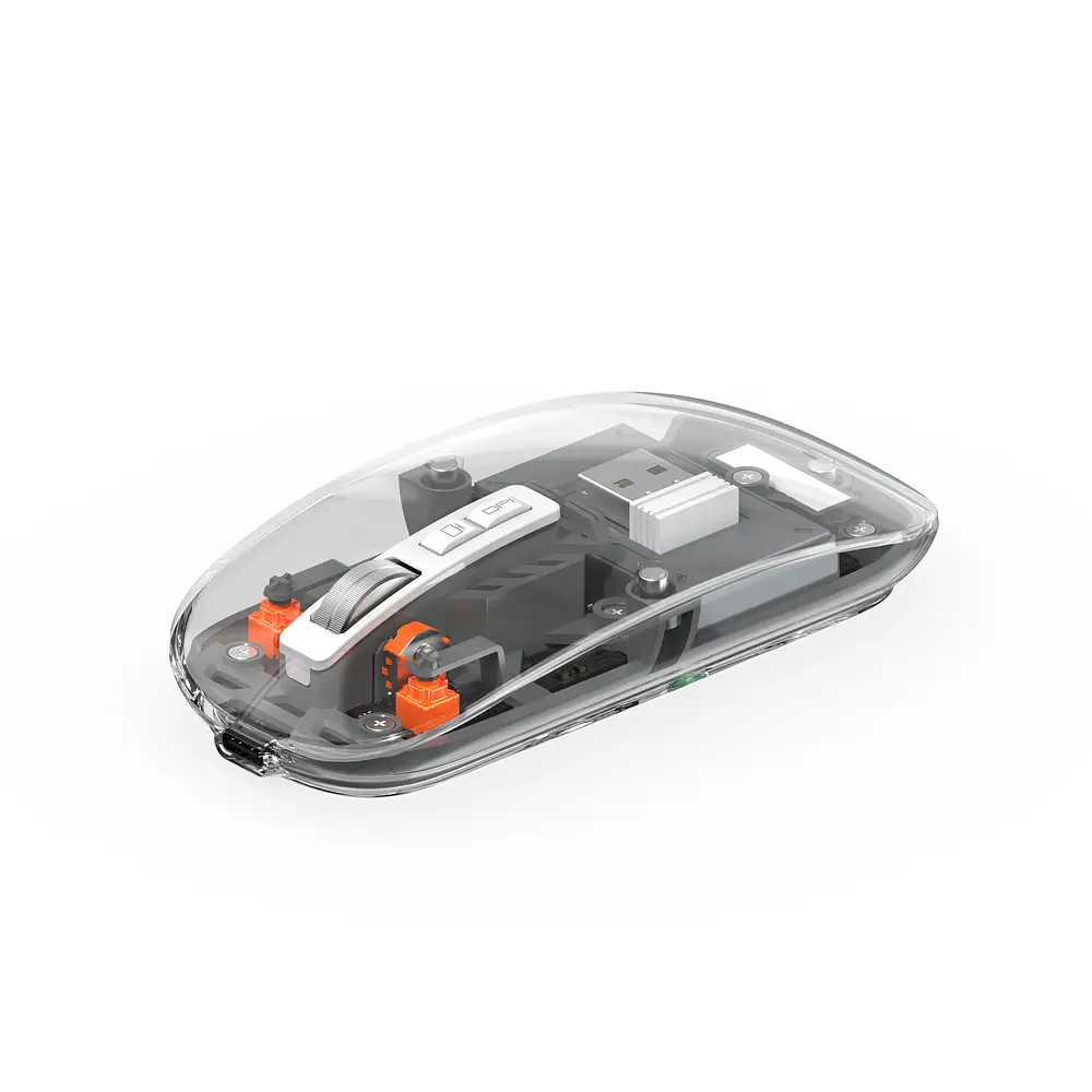 Маніпулятор миша бездротова WIWU Crystal Magnetic Wirless Mouse WM105 (Dual-bluetooth +2.4G three-mode) Grey