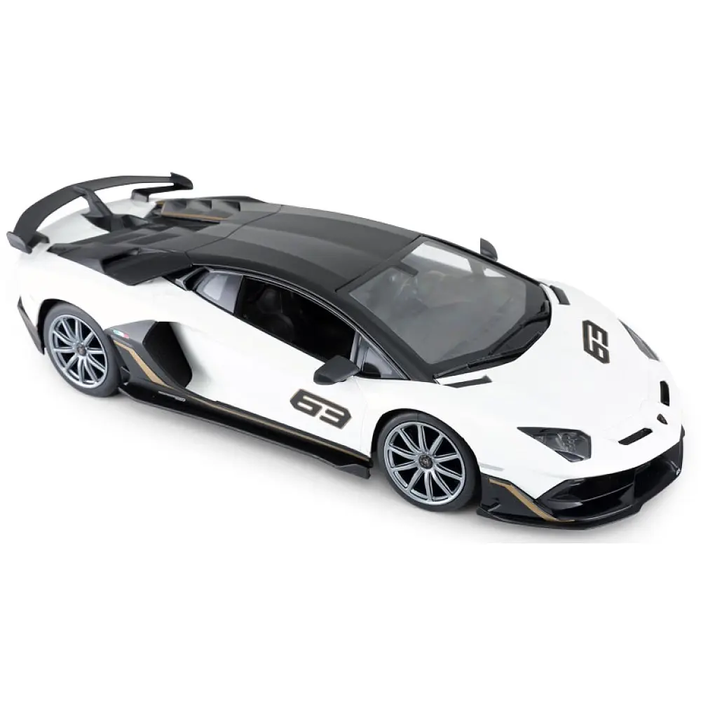 Машинка Rastar Lamborghini Aventador SVJ (96070) на радиоуправлении. 1:14. Белый - фото 2