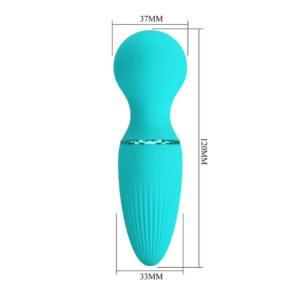 Вібратор Pretty Love Dwayne Little Cute 12 см (бірюзовий) - фото 16