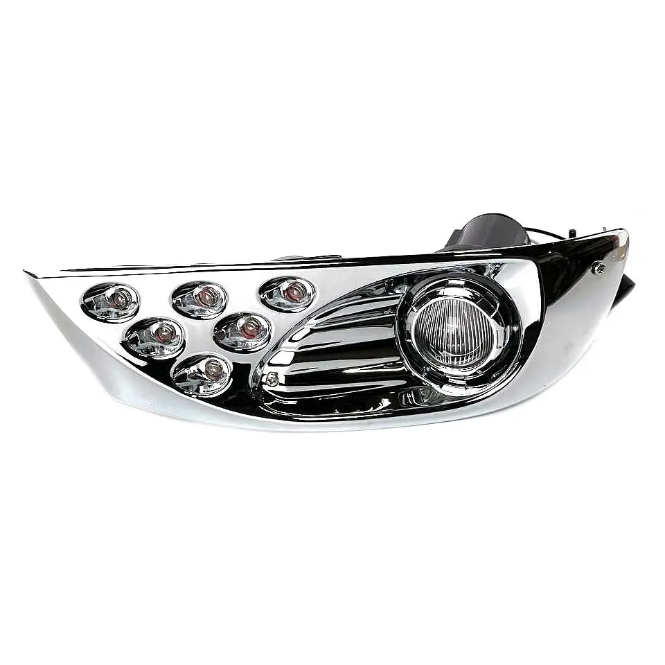 LED Протитуманні фари для Toyota Prado FJ120 2003-2009 H3 12V 55W FOG+DRL з проводкою Комплект (TY-085E-W 2в1 Сhromе) - фото 3