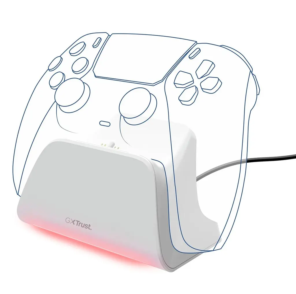 Зарядна станція для геймпадів Trust GXT 255W for PS5 White - фото 6