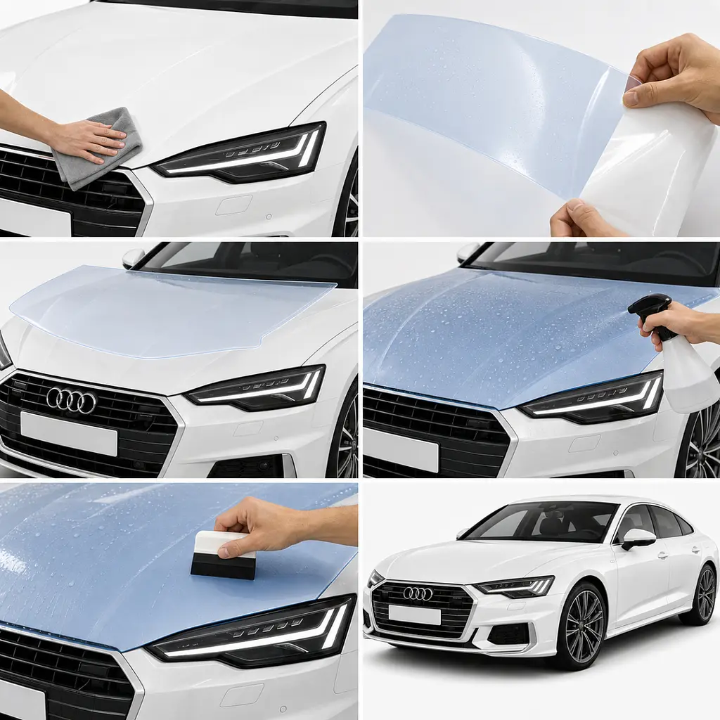 Антигравійна захисна бронеплівка за лекалами для Audi A5 F5 facelift 2020-2024 - повний кузов - фото 3