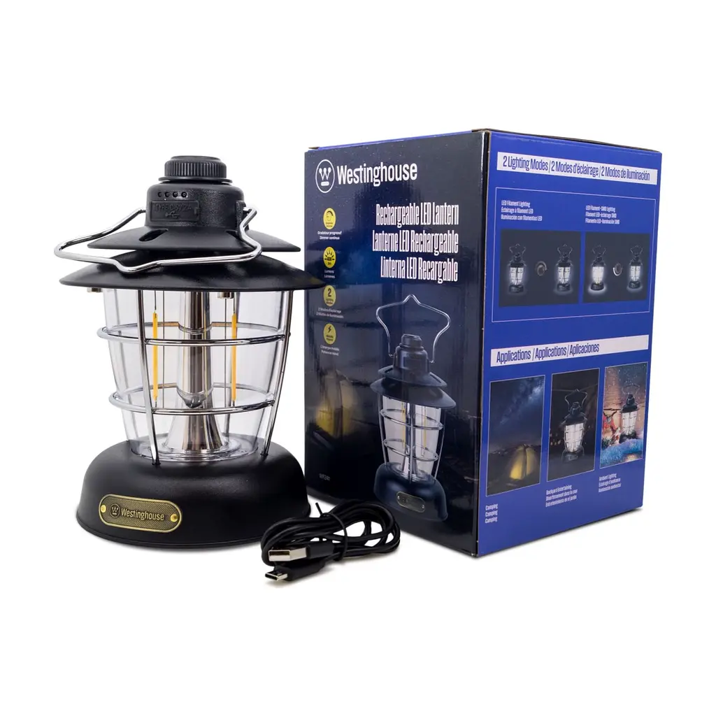 Ліхтар Westinghouse RETRO 6W LED Filament WF241 Type-C з функцією Power Bank Чорний (WF241-CB(Black)) - фото 7