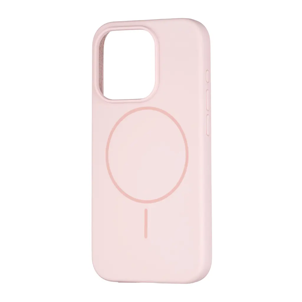Чохол Silicone Case Full Cover with MagSafe iPhone 15 Pro Pink Sand