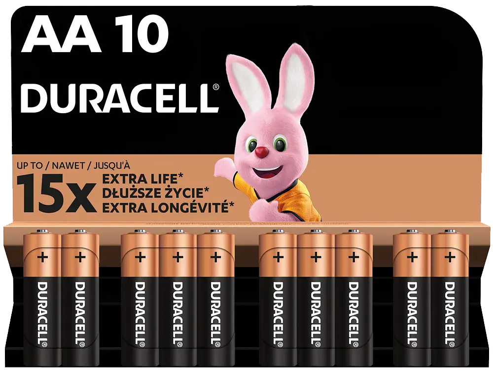 Лужні батарейки Duracell LR06 MN1500 уп. 1x10 шт. (6425676)