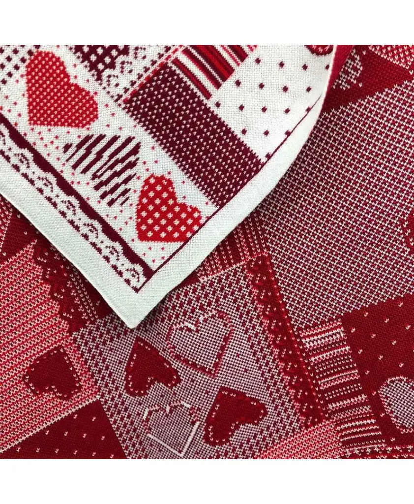 Плед Прованс Мереживо в`язаний 170х130 см червоний (25096) - фото 2