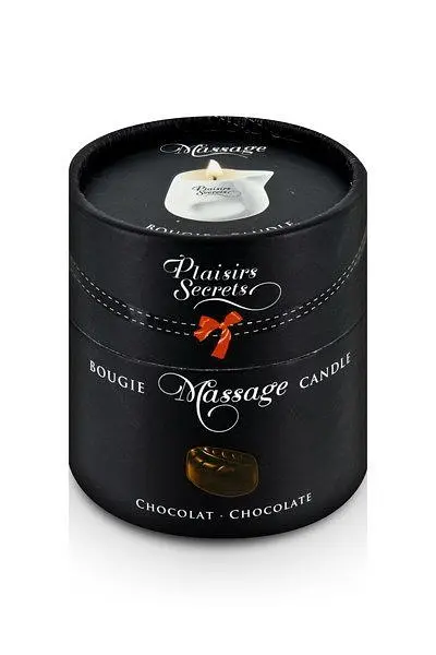 Масажна свічка Plaisirs Secrets Chocolate з ароматом шоколаду в подарунковій упаковці, 80 мл - фото 3
