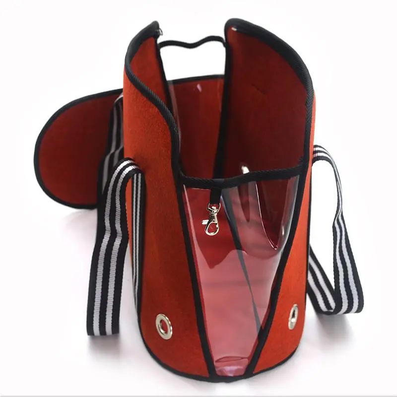 Сумка переноска Zoo-hunt для малых пород собак и кошек Олимп №1 23х43х34 см красная - фото 3