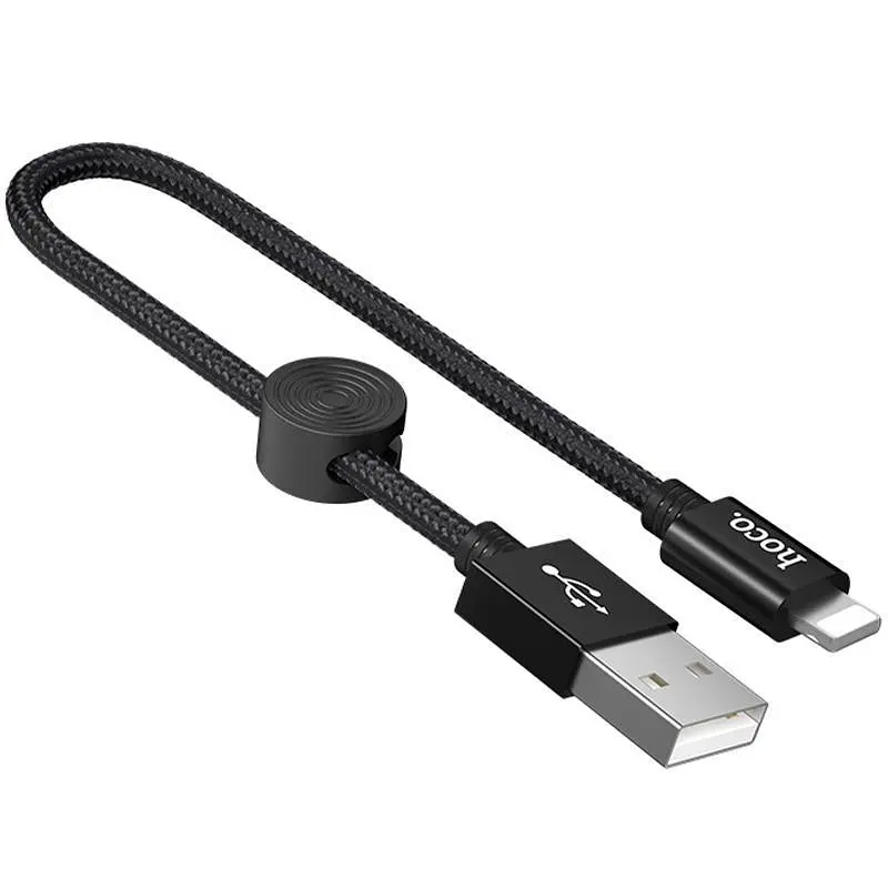 USB Cable Hoco X35 Premium Lightning Black 0.25m - фото 2