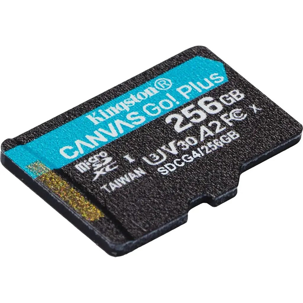 Карта пам'яті Kingston MicroSDXC 256GB Canvas Go! Plus class 10 UHS-I U3 V30 A2 (SDCG4/256GBSP) - фото 2