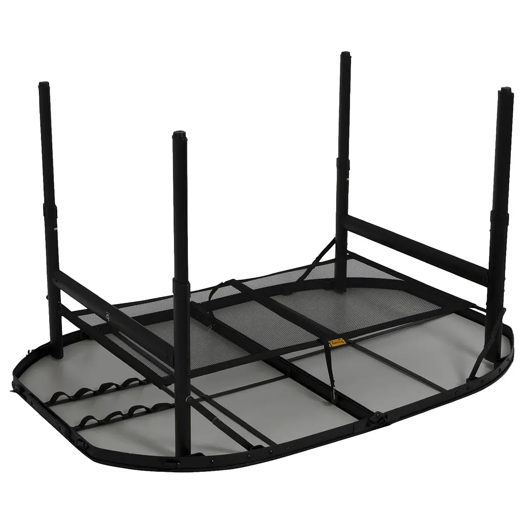 Складний стіл Bo-Camp Northgate Oval 120x80 cm Black/Grey (1404187), Сірий - фото 2