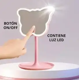 Зеркало косметическое настольное Salon Professional Бабочка с LED подсветкой 40 диодов - фото 4