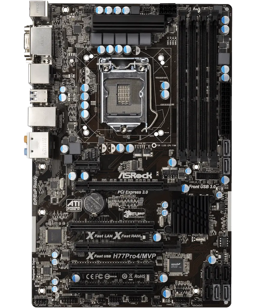 Материнська плата ASRock H77 Pro4/MVP LGA 1155 (H77 Pro4/MVP) Б/В