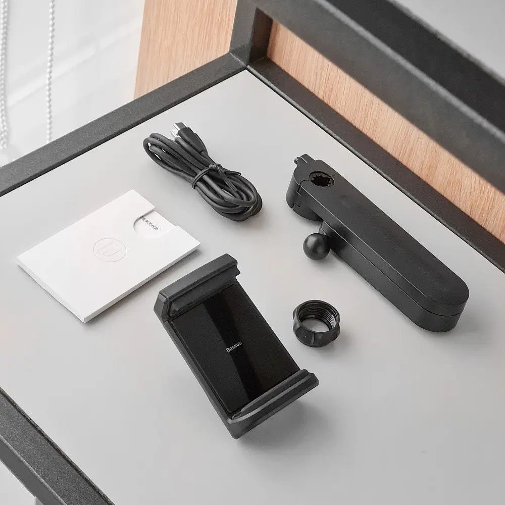 Тримач в машину с Бездротовою Зарядкою Baseus Energy Storage Backseat чорний (30493) - фото 5