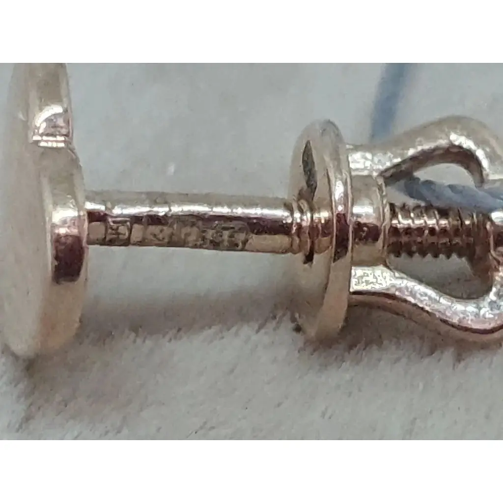 Золотая моносерьга-пуссета Ювелирное производство А. Долина Сердечко.220993/1 - фото 4