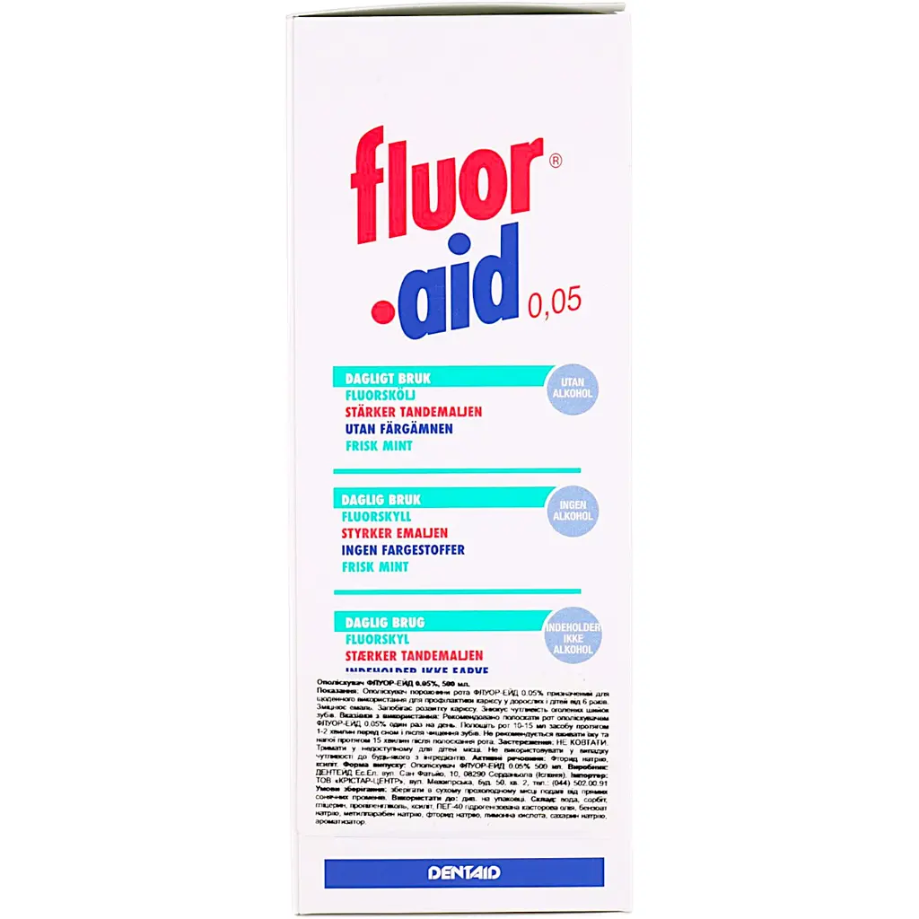 Ополіскувач для ротової порожнини Fluor-Aid 0.05% 500 мл - фото 3