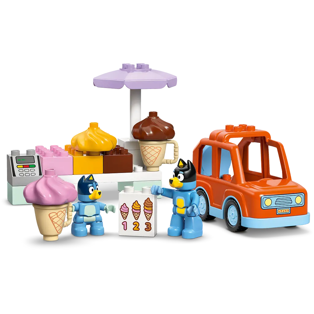 Конструктор LEGO DUPLO Bluey Путешествие с мороженым из Блуи 22 детали (10458) - фото 3