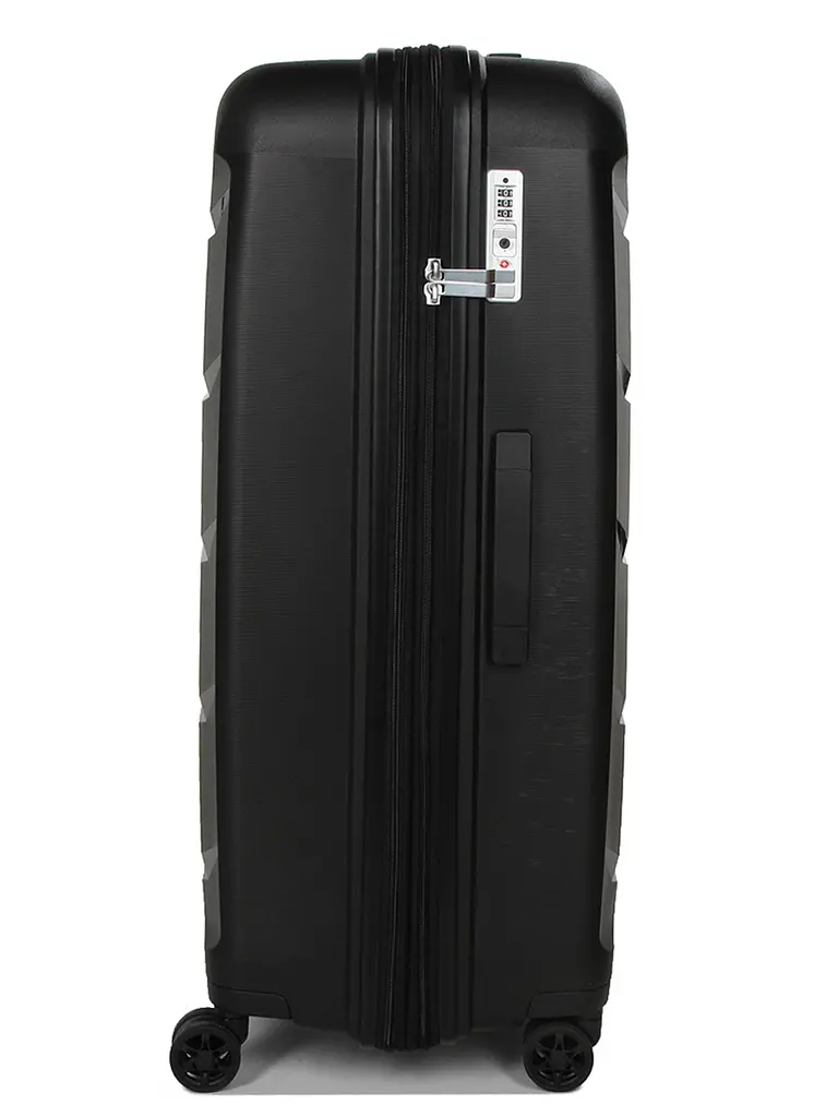 Валіза велика L поліпропілен Airtex 646 119л 79,5×52×30см Чорний - фото 4
