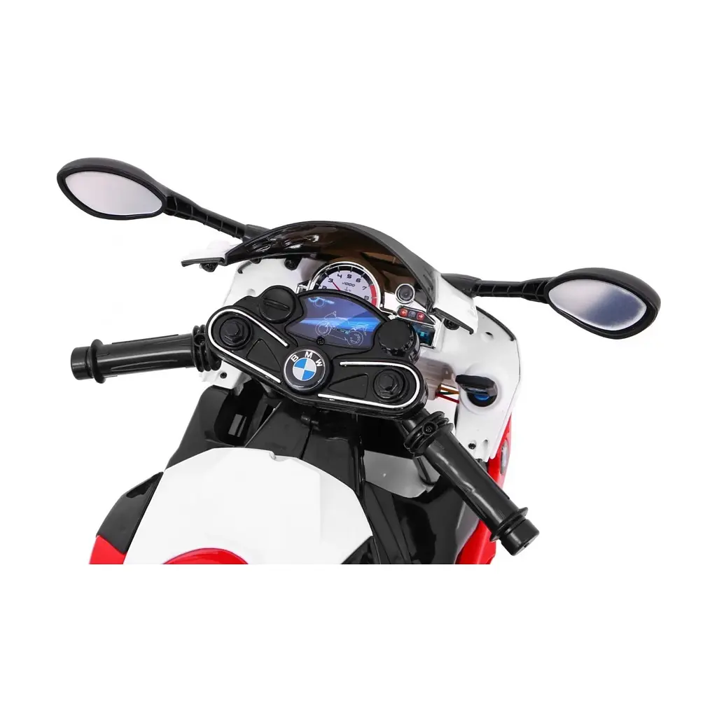 Електромотоцикл із допоміжними колесами Ramiz S1000 RR 12 В, червоний (PA.JT528.CR) - фото 13